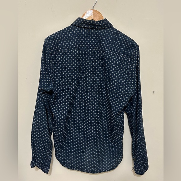 Scotch & Soda Amsterdams Blauw All Over Print Button Down Shirt - Picture 2 of 3